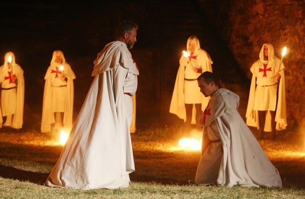 Visitas nocturnas teatralizadas al Castillo de los Templarios por la compañía Conde Gatón de Ponferrada.