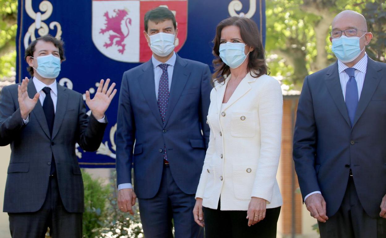 Alfonso Fernández Mañueco, durante la toma de posesión de Ana Carlota Amigo. 