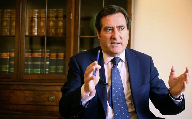 El presidente de la CEOE, Antonio Garamendi.