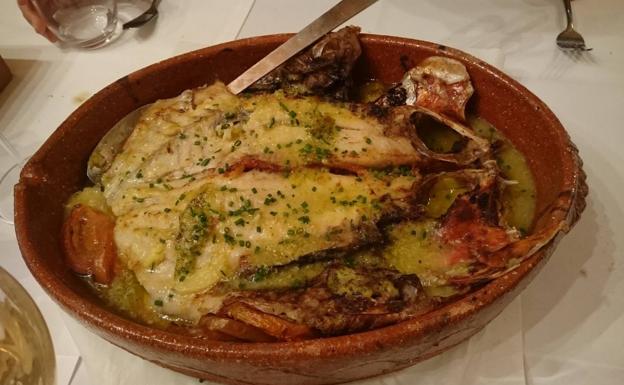 Una de las muchas delicias de la casa: los pescados. 