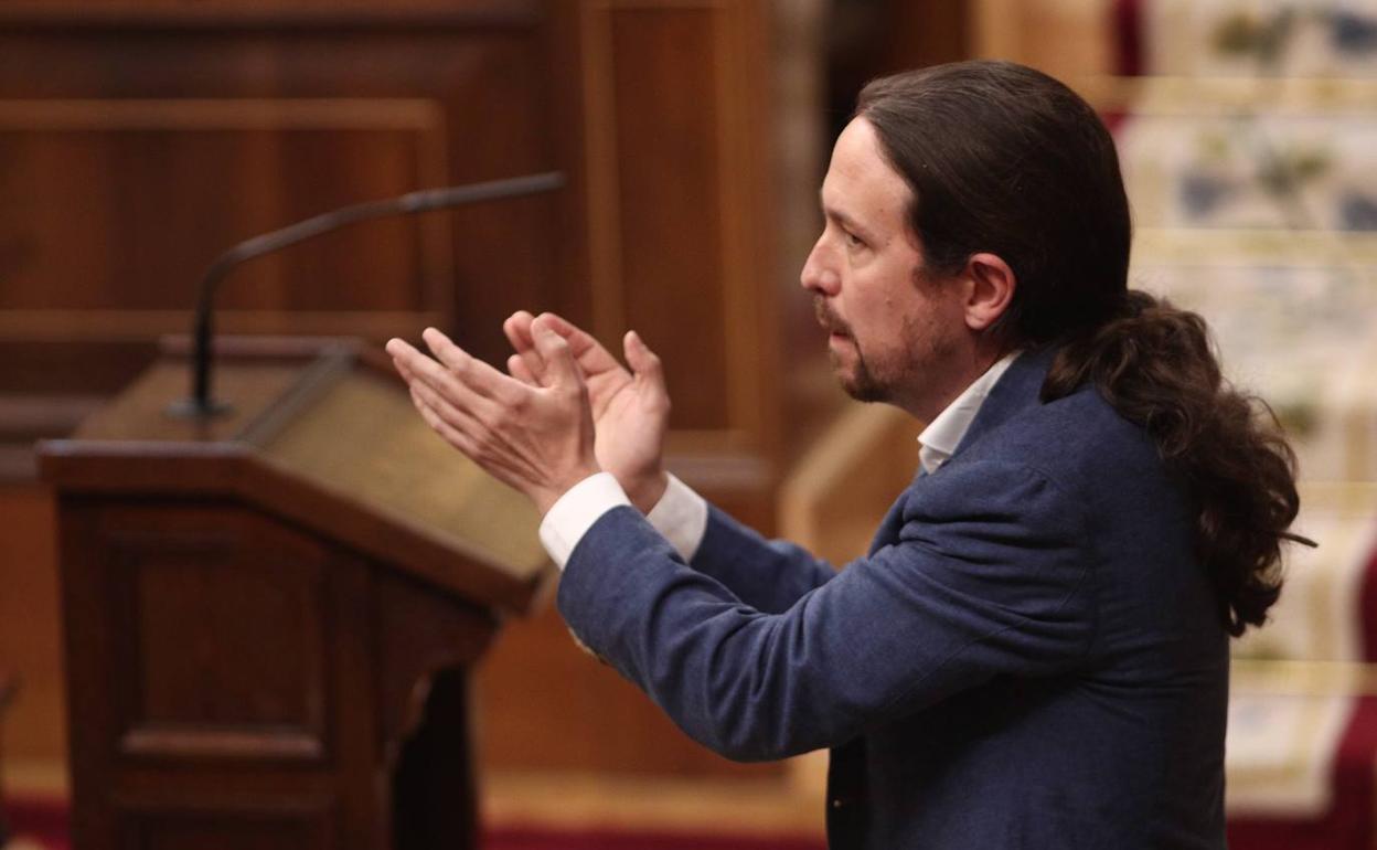 Pablo Iglesias, en el Congreso. 