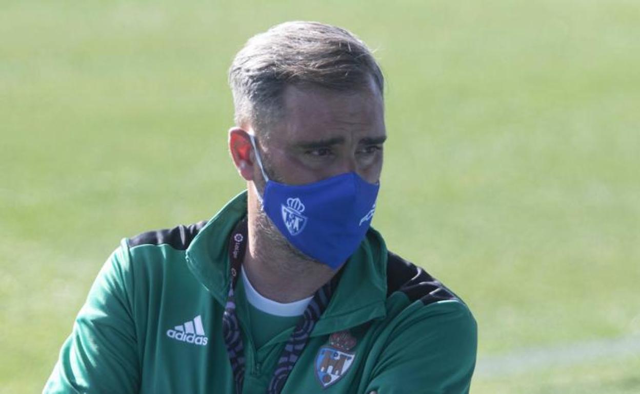 Jon Pérez Bolo, en un entrenamiento con la Deportiva.