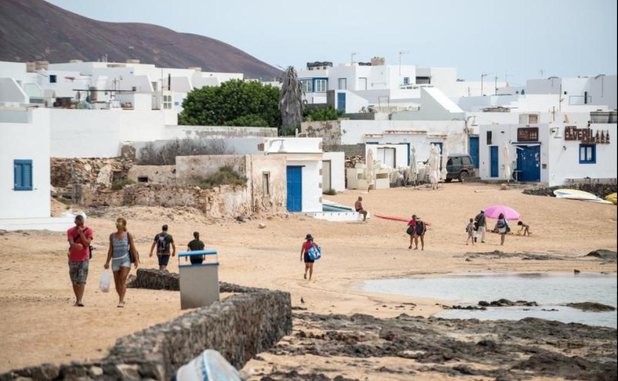 Una de la playas de La Graciosa.