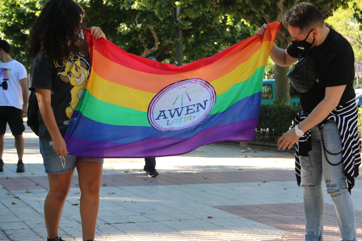 Algunos de los concentrados en el banco 'arco iris'