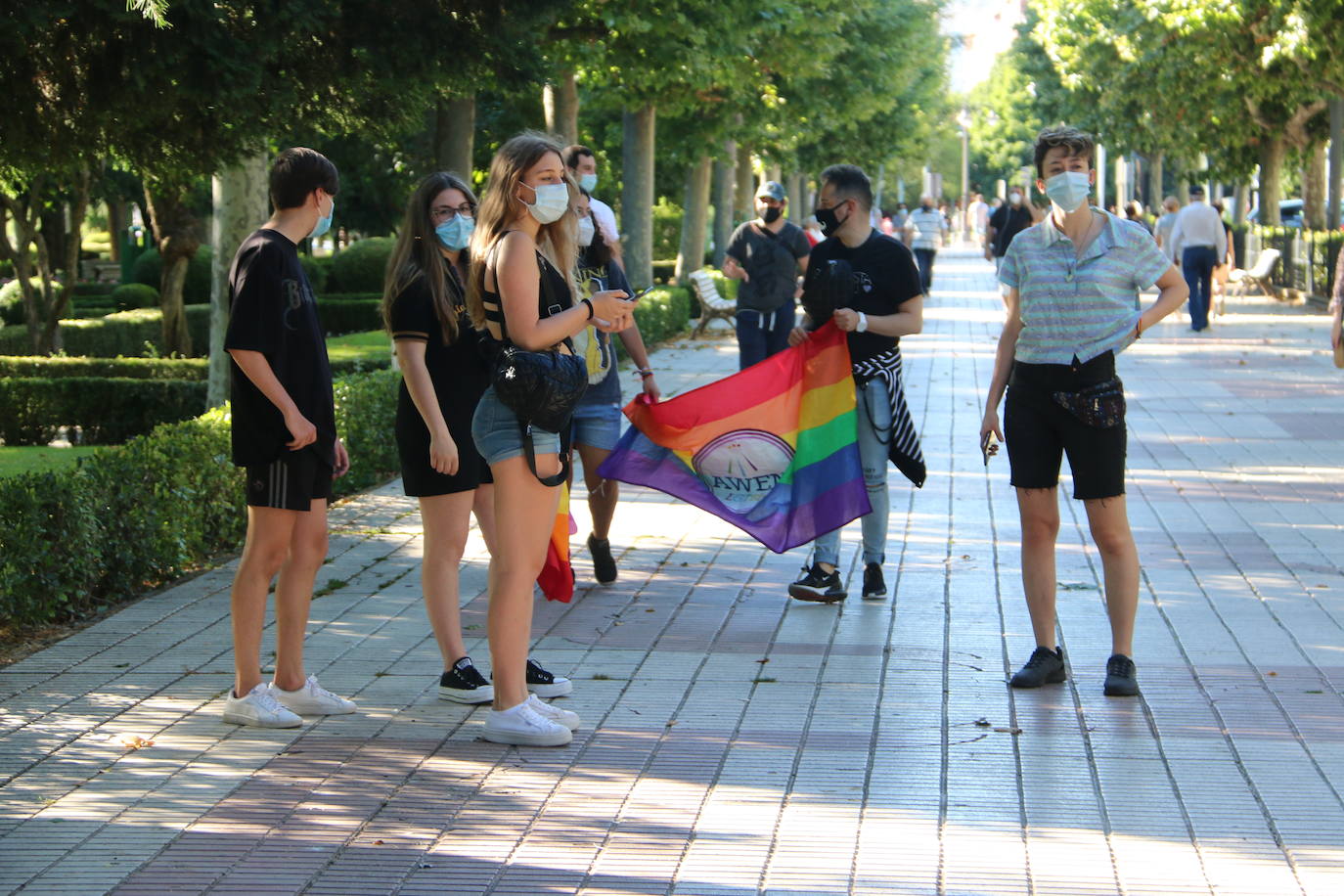 Algunos de los concentrados en el banco 'arco iris'