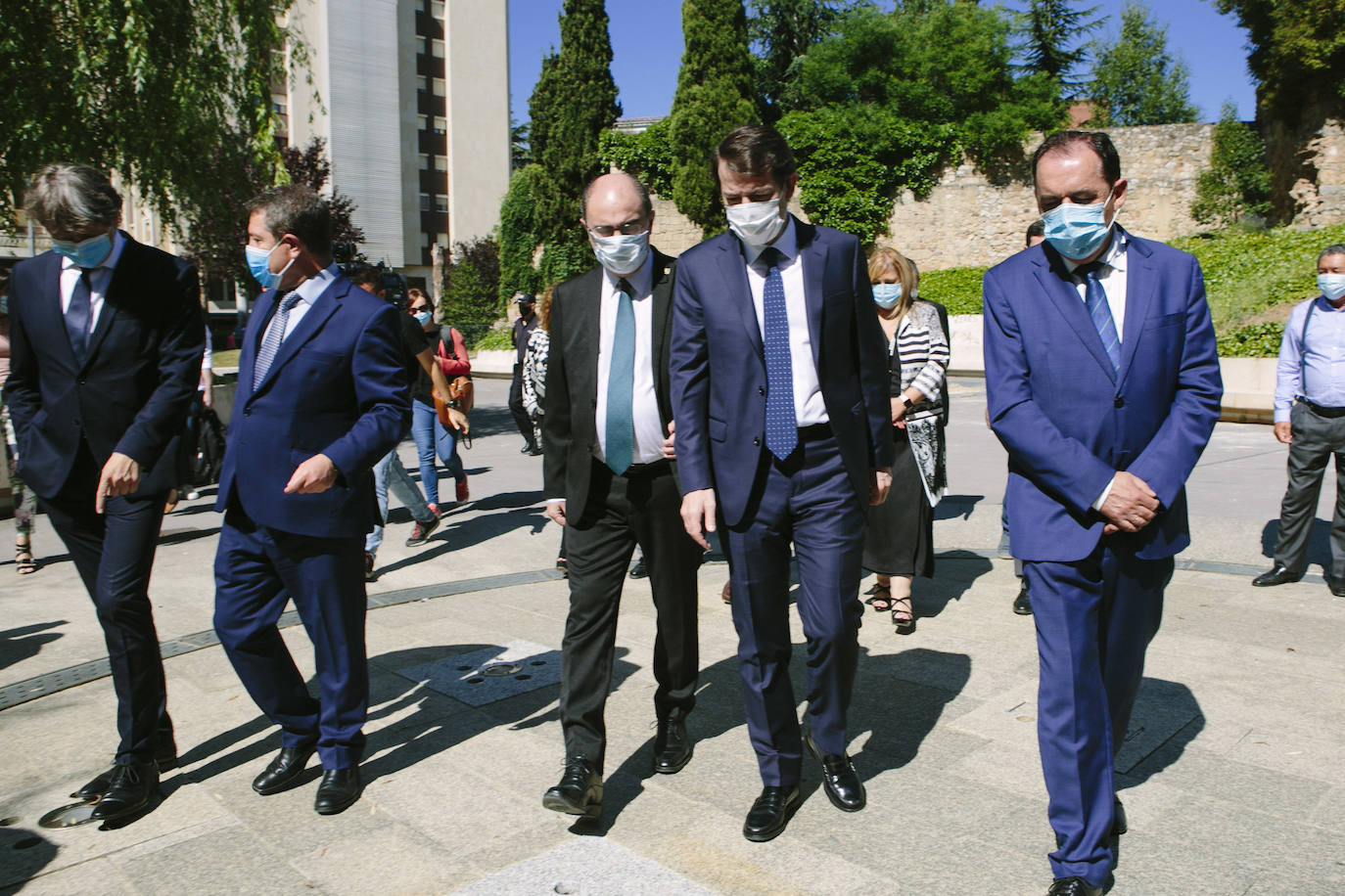 Fotos: Cumbre de presidentes de Castilla y León, Castilla-La Mancha y Aragón sobre medidas contra la despoblación