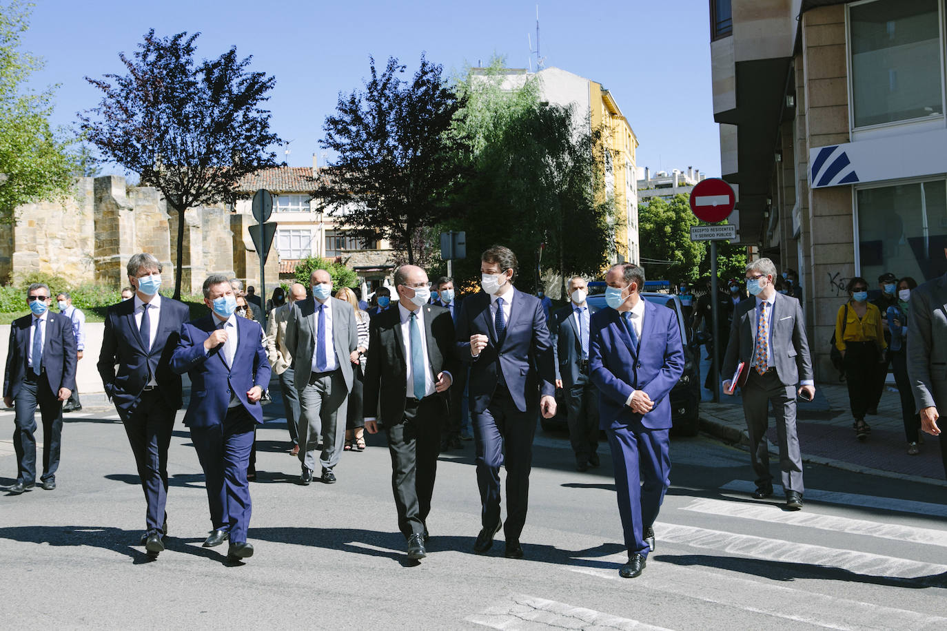 Fotos: Cumbre de presidentes de Castilla y León, Castilla-La Mancha y Aragón sobre medidas contra la despoblación