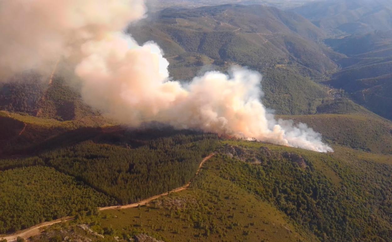 El incendio de Vega de Espirnareda, en El Bierzo.