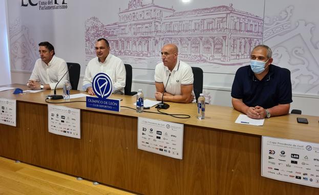 Presentación del torneo de golf.