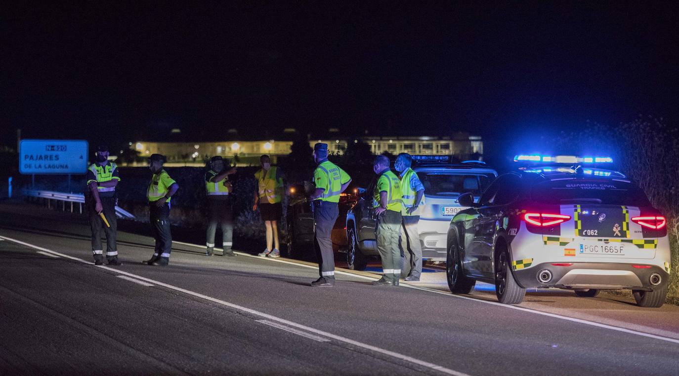 Tres mujeres fallecen en un atropello en la N-620 en el término municipal de Pedrosillo el Ralo. En las imágenes, el lugar del accidente.