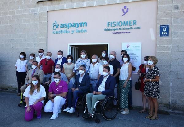Fotos: La consejera de Familia inaugura las nuevas instalaciones de Aspaym Castilla y León y Fisiomer en Camponaraya