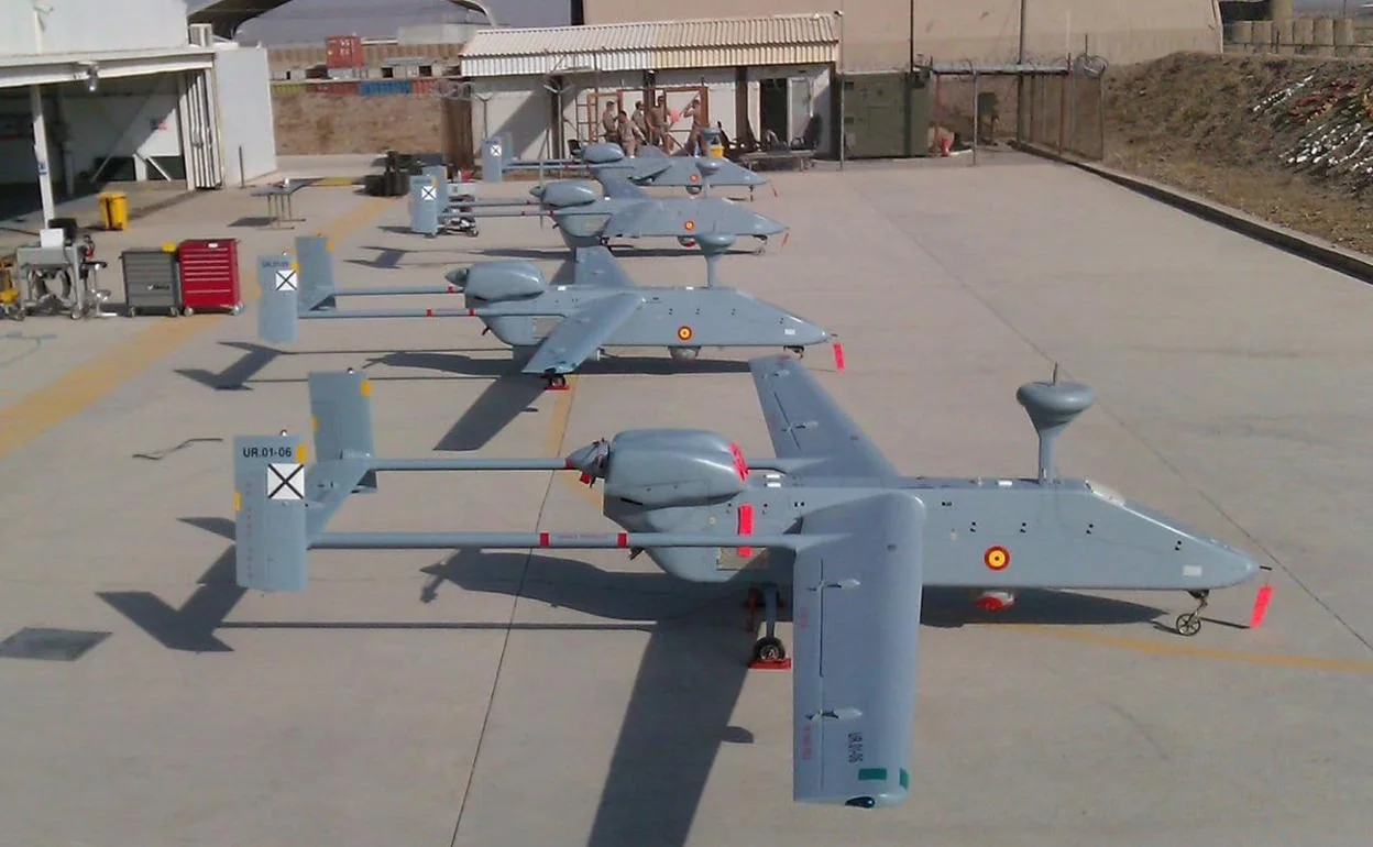 Imagen de los drones de la base leonesa del Ejército de Teirra en Afganistán.