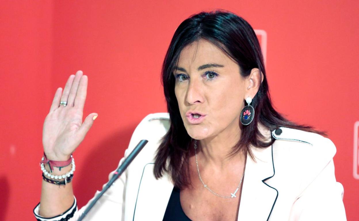 Ana Sánchez, durante la rueda de prensa de este lunes. 