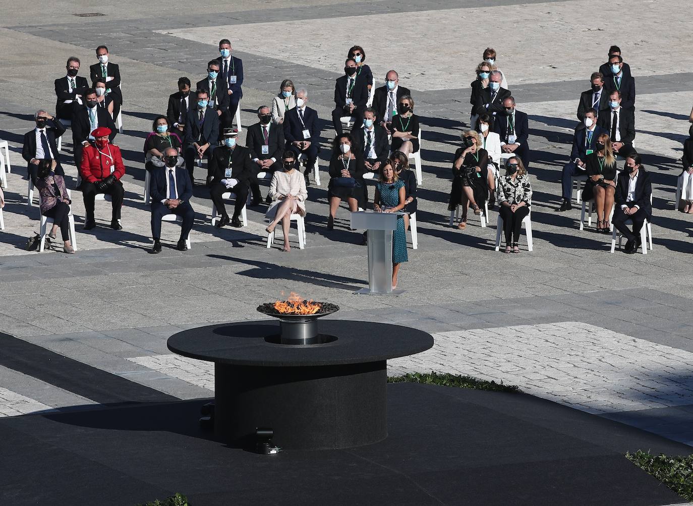 Homenaje de Estado a las víctimas de la Covid-19. Han tomado la palabra Felipe VI, una sanitaria y el hermano del periodista José María Calleja, fallecido por el coronavirus. 