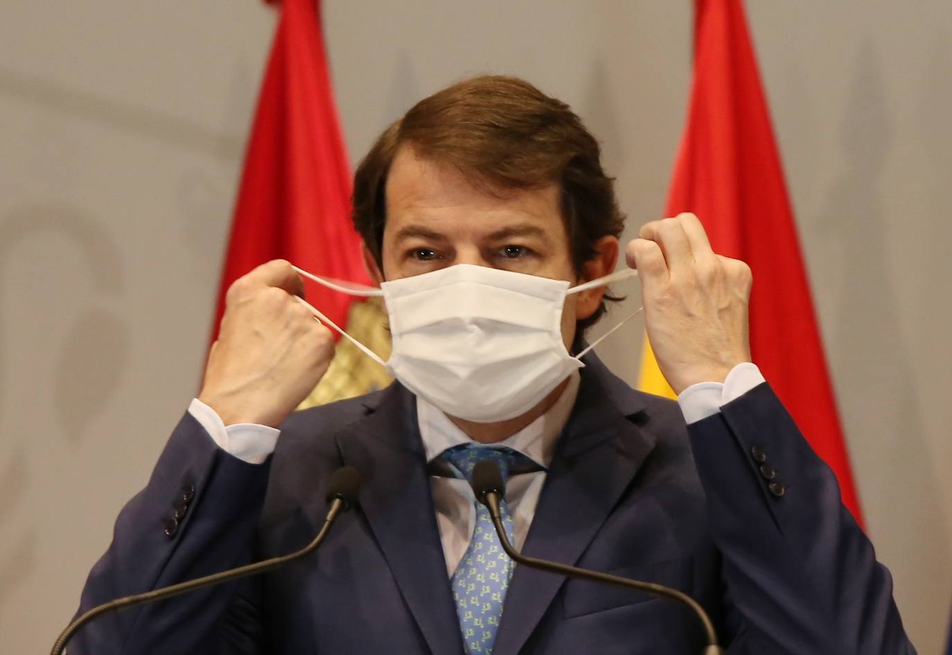 El presidente de la Junta de Castilla y León, Alfonso Fernández Mañueco, y el vicepresidente y consejero de Transparencia, Ordenación del Territorio y Acción Exterior, Francisco Igea, presentan el balance del primer año de legislatura.