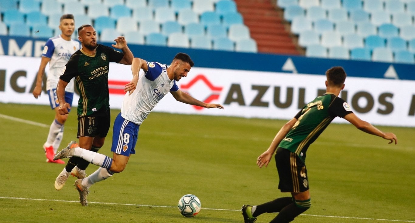 Un lance del partido disputado este lunes.