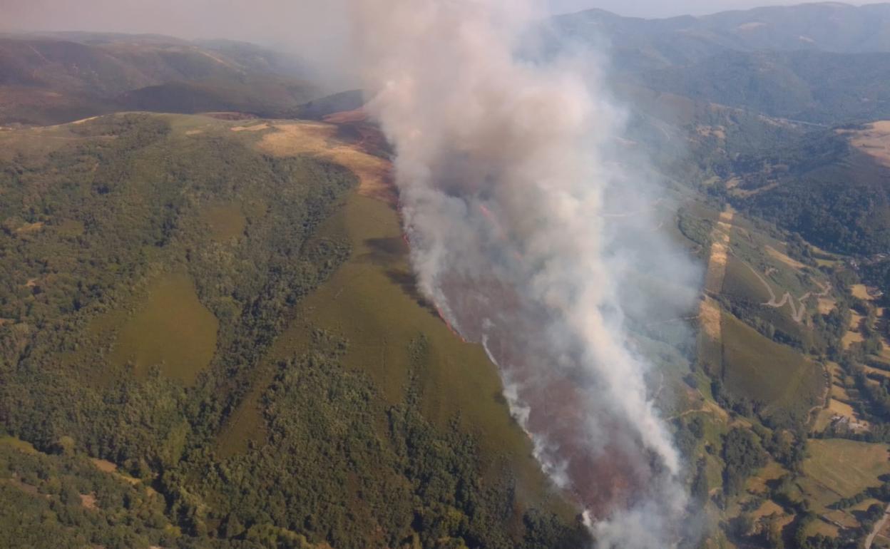 Imagen del incendio de Balboa.