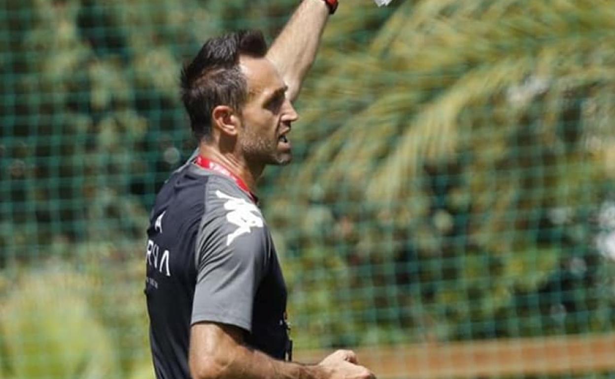 Aira, durante un entrenamiento en Marbella.