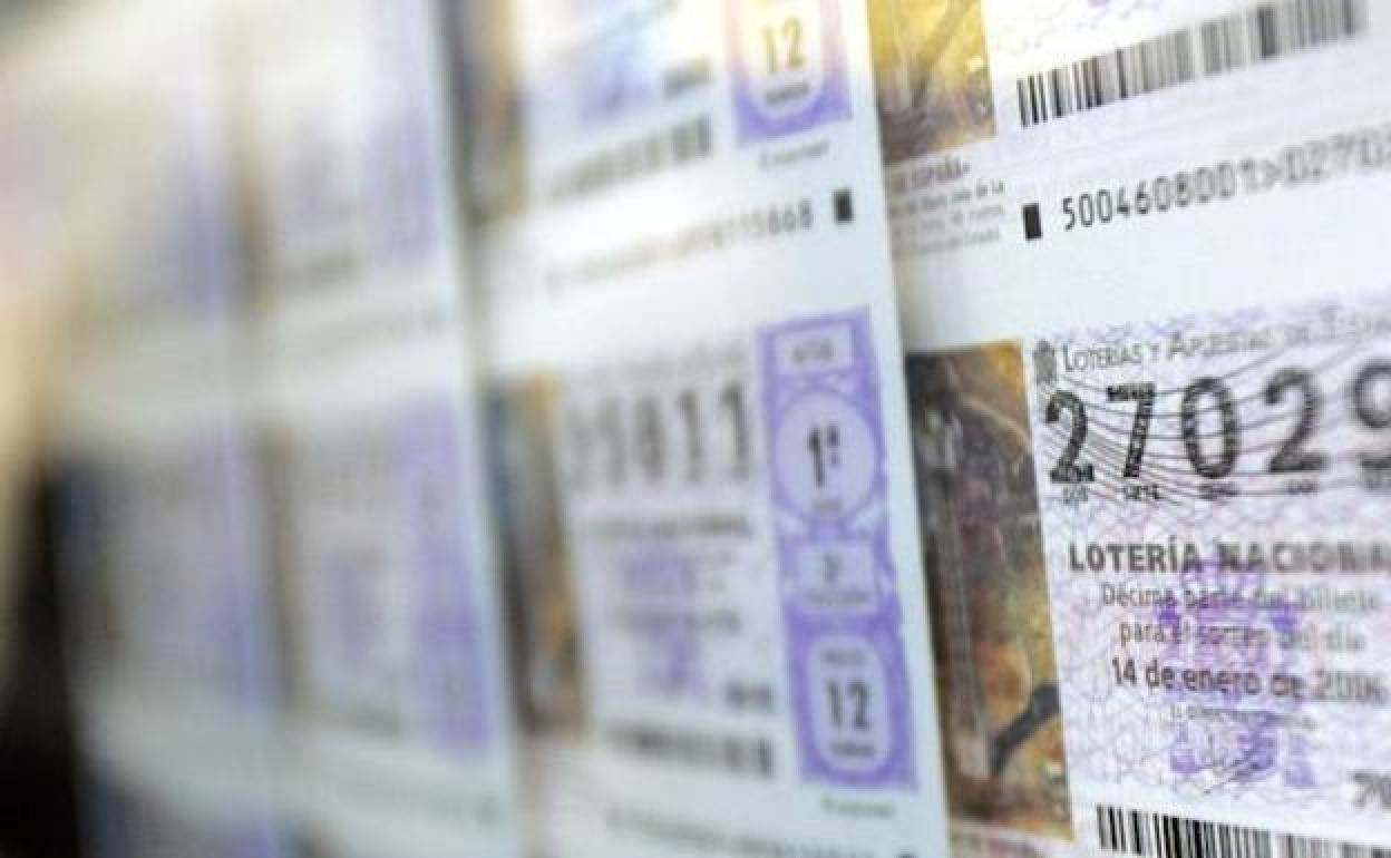 Décimos de Lotería Nacional.