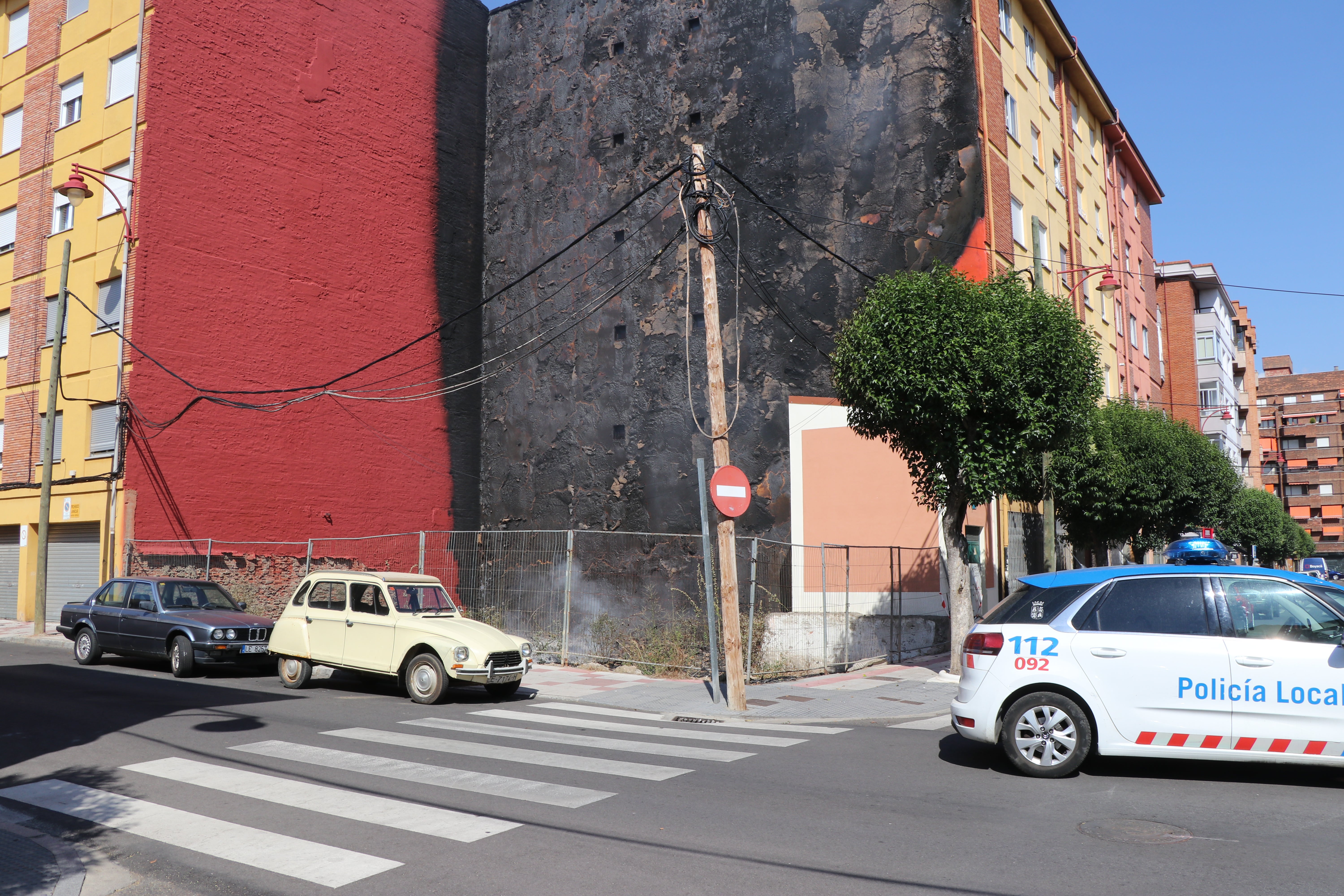 El incendio aparentaba mayor gravedad en los primeros momentos. 