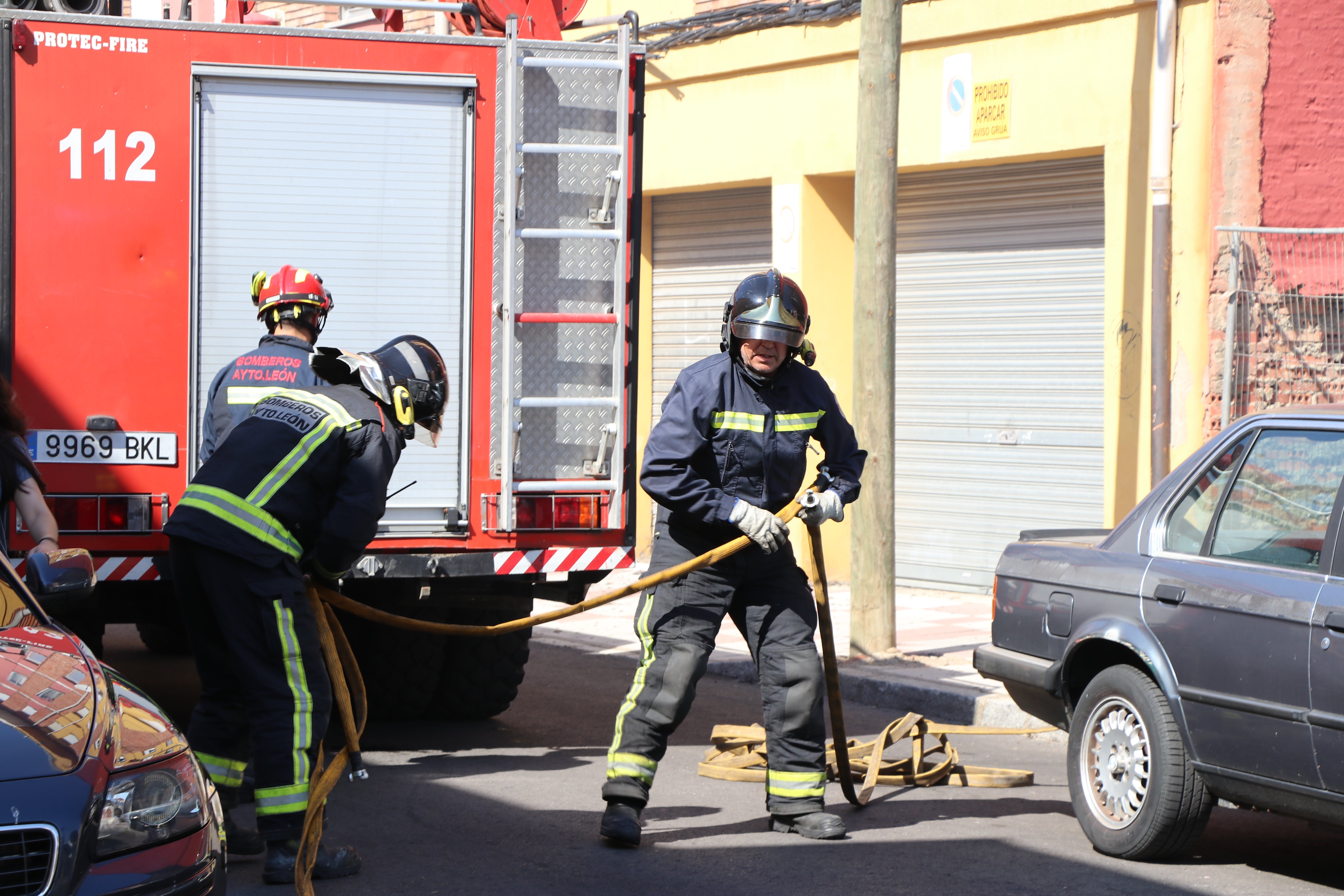 El incendio aparentaba mayor gravedad en los primeros momentos. 