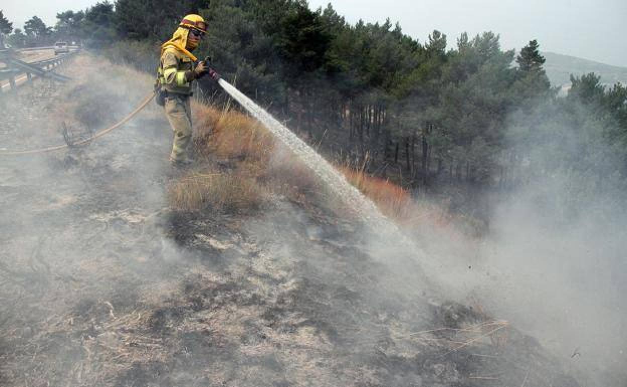 Imagen de archivo de un incendio. 