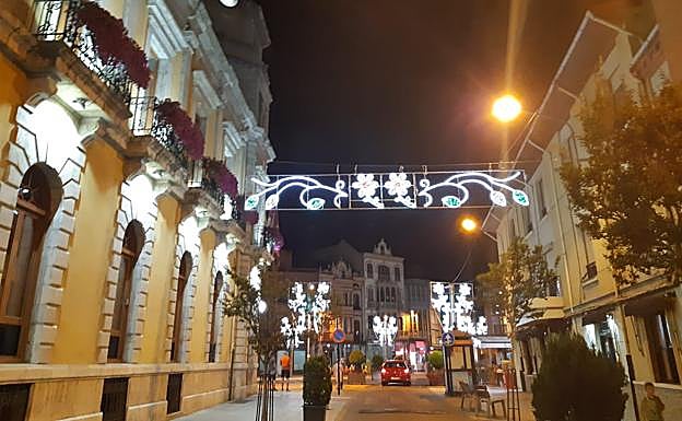 Una de las calles del centro de La Bañeza.