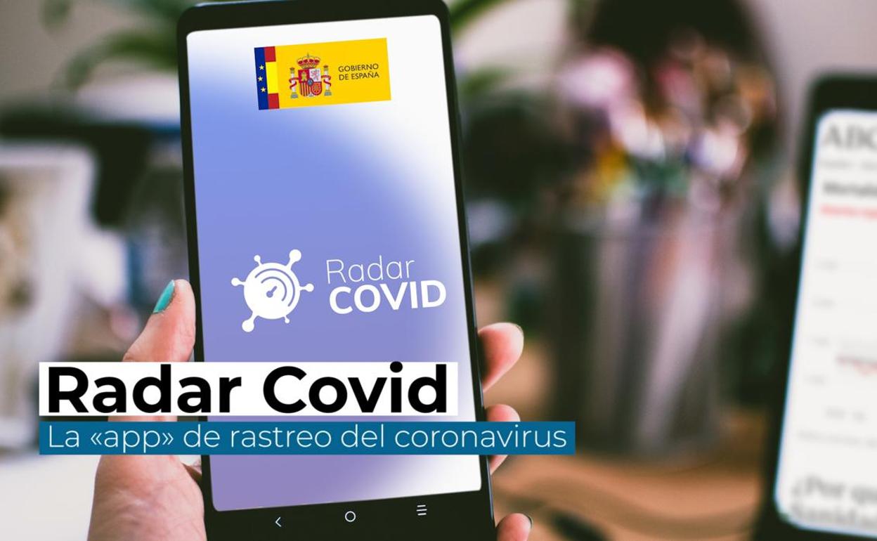 La App Radar Covid en un móvil. 