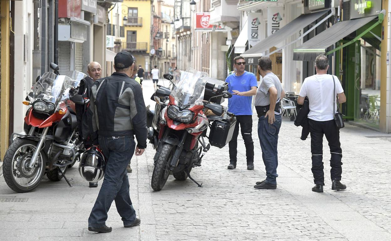 Una de las calles de Aranda de Duero.