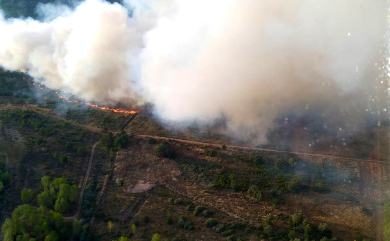 Incendio en Castrocontrigo.