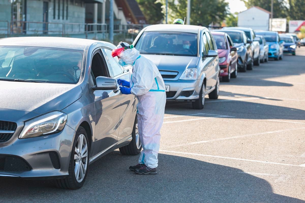 El parking de Clarés acoge desde este martes a los pacientes que requieran pruebas de detección del coronavirus.