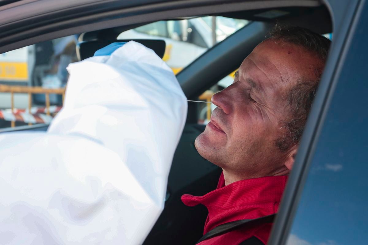 El parking de Clarés acoge desde este martes a los pacientes que requieran pruebas de detección del coronavirus.