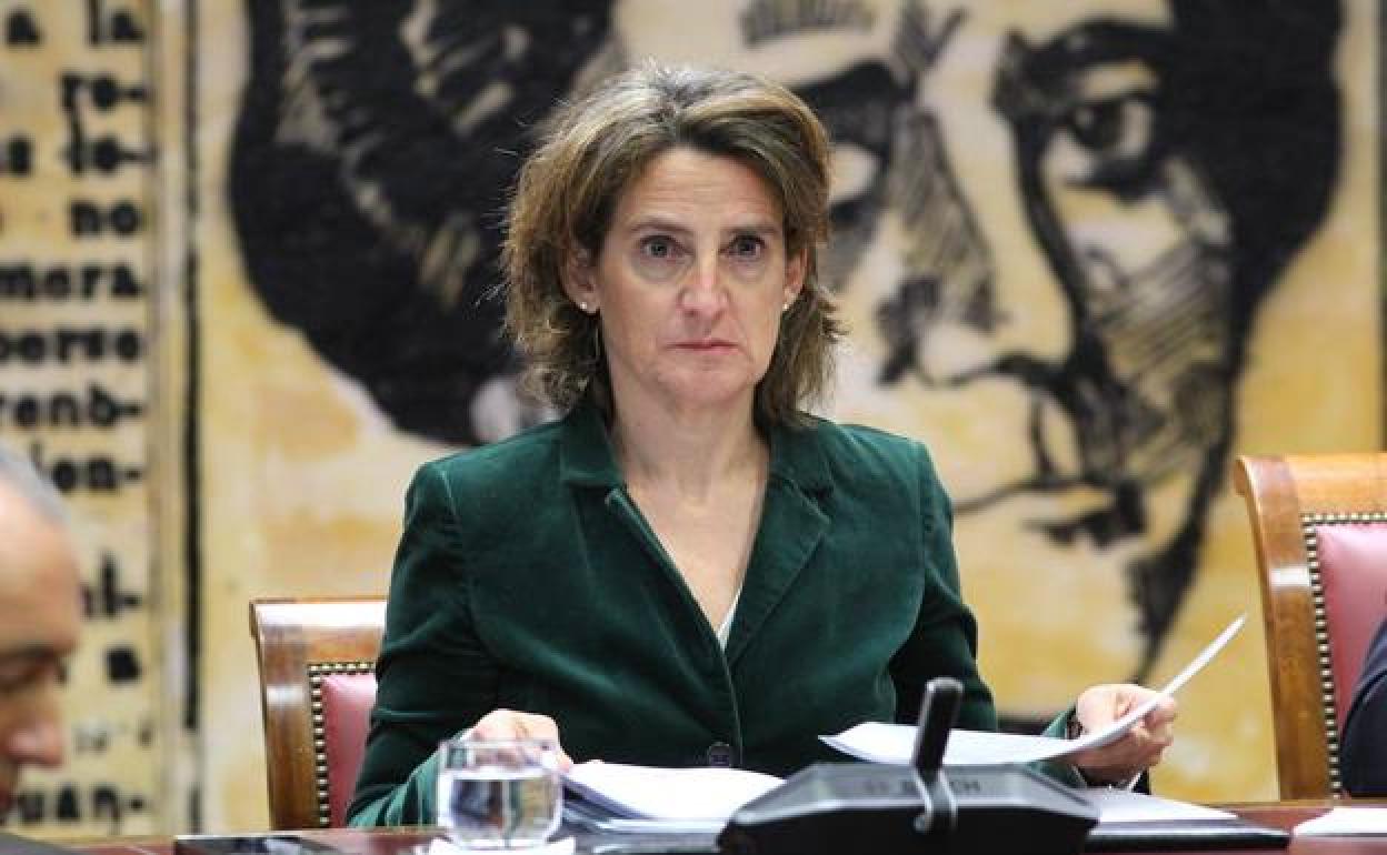 Teresa Ribera, en el Senado. 