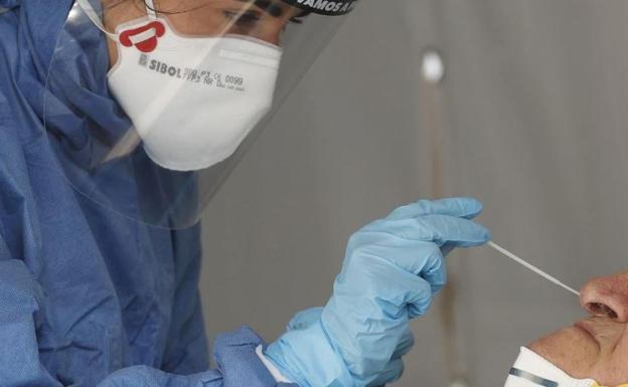 Prueba PCR realizada a un varón. 