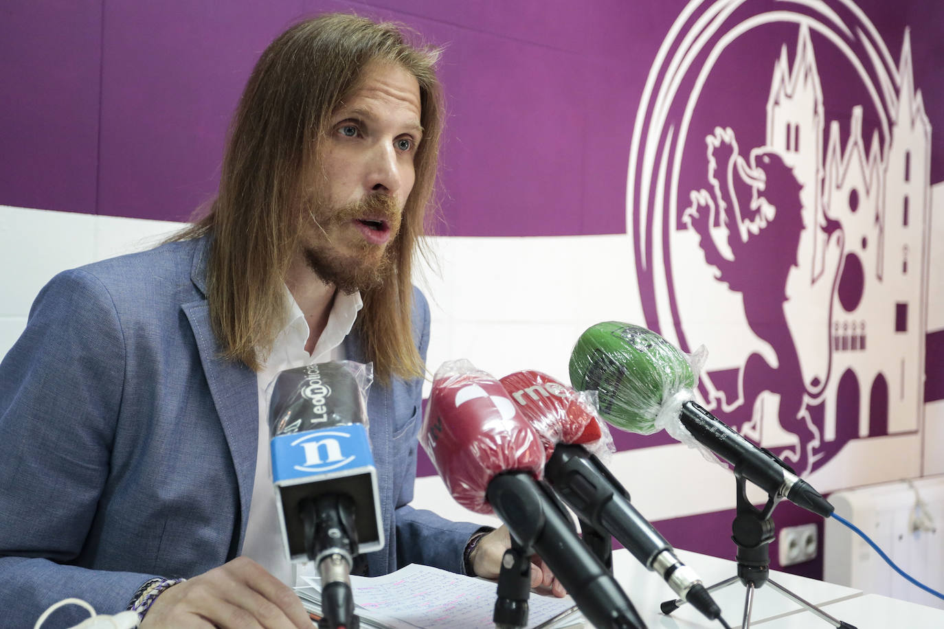 Pablo Fernández en rueda de prensa. 