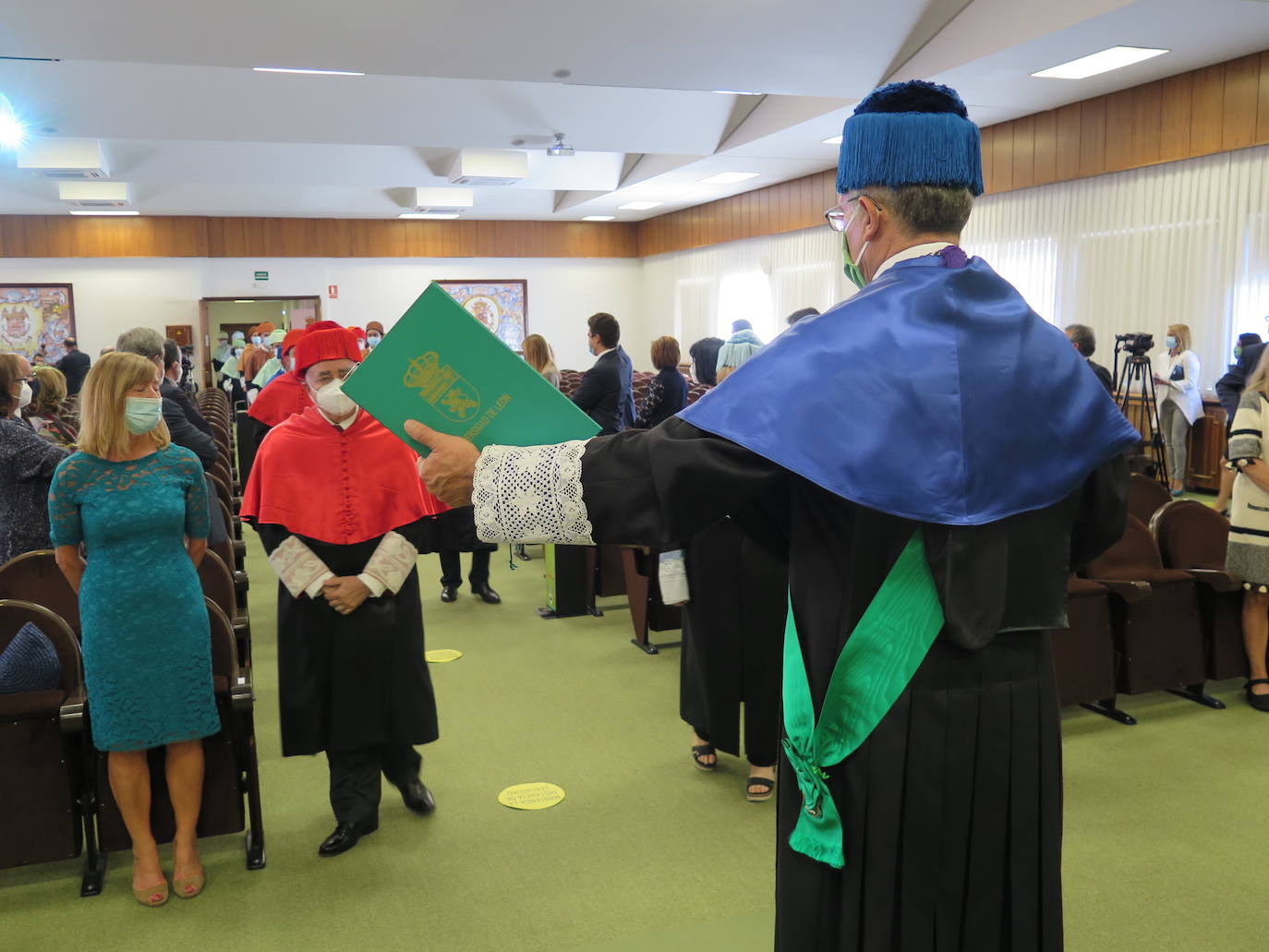Ceremonia de investidura de Juan Francisco García Marín como rector de la Universidad de León.