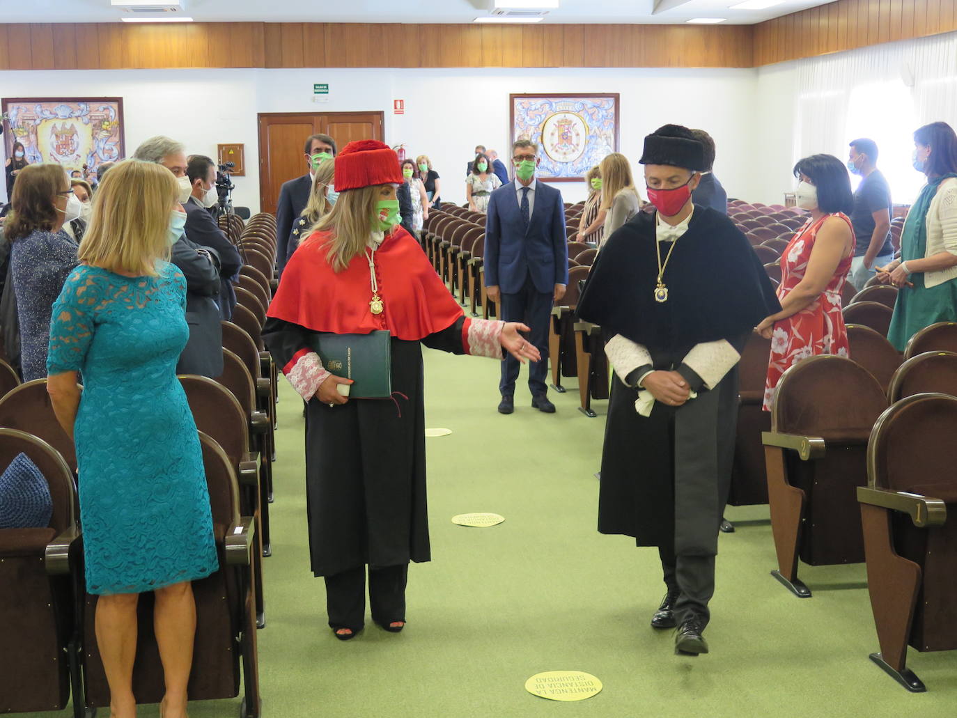 Ceremonia de investidura de Juan Francisco García Marín como rector de la Universidad de León.