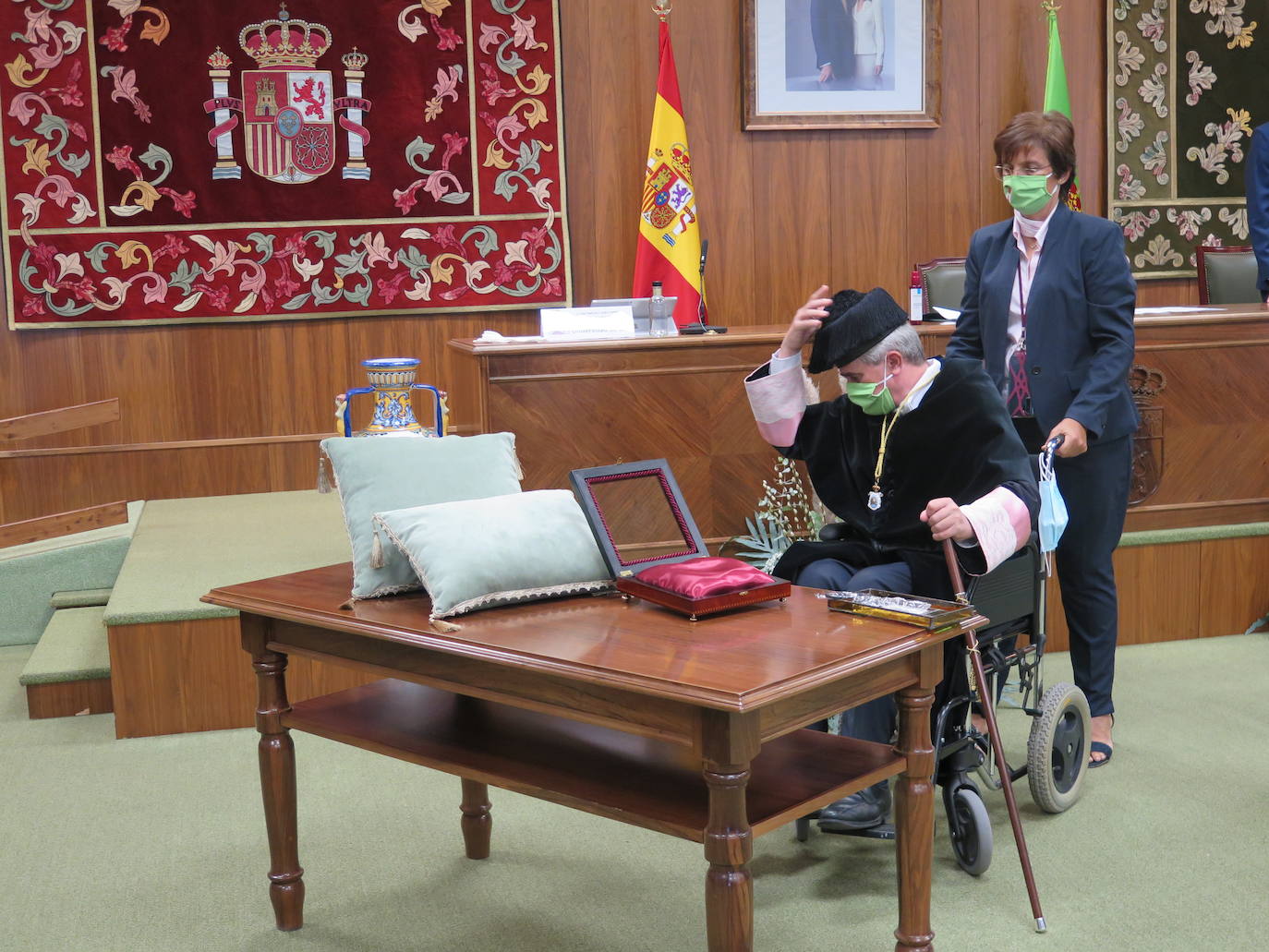 Ceremonia de investidura de Juan Francisco García Marín como rector de la Universidad de León.