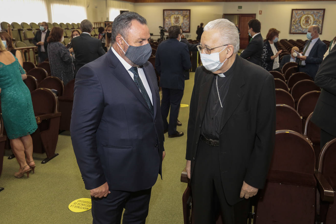 Ceremonia de investidura de Juan Francisco García Marín como rector de la Universidad de León.