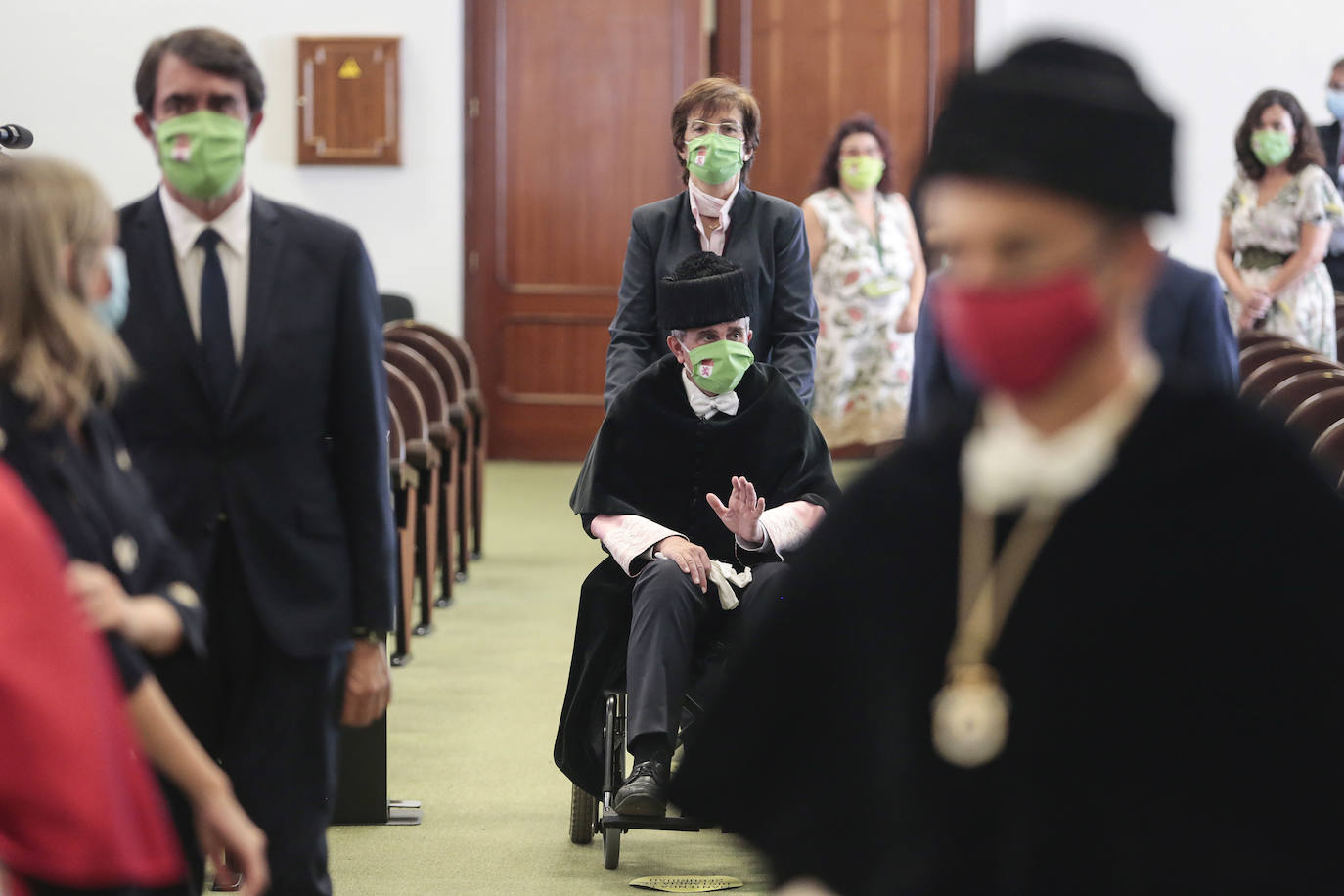 Ceremonia de investidura de Juan Francisco García Marín como rector de la Universidad de León.