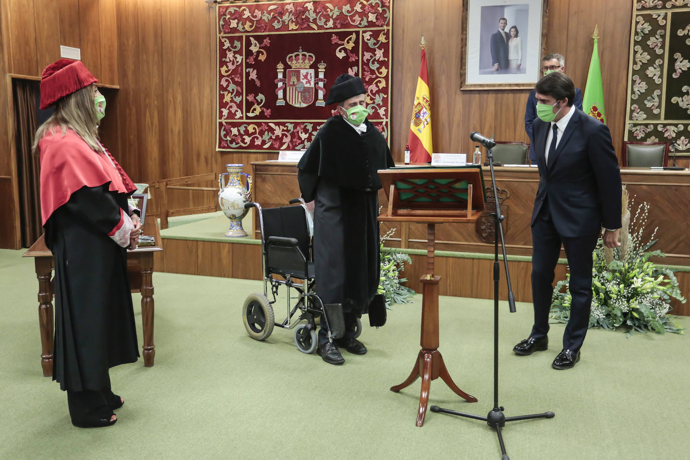 Ceremonia de investidura de Juan Francisco García Marín como rector de la Universidad de León.
