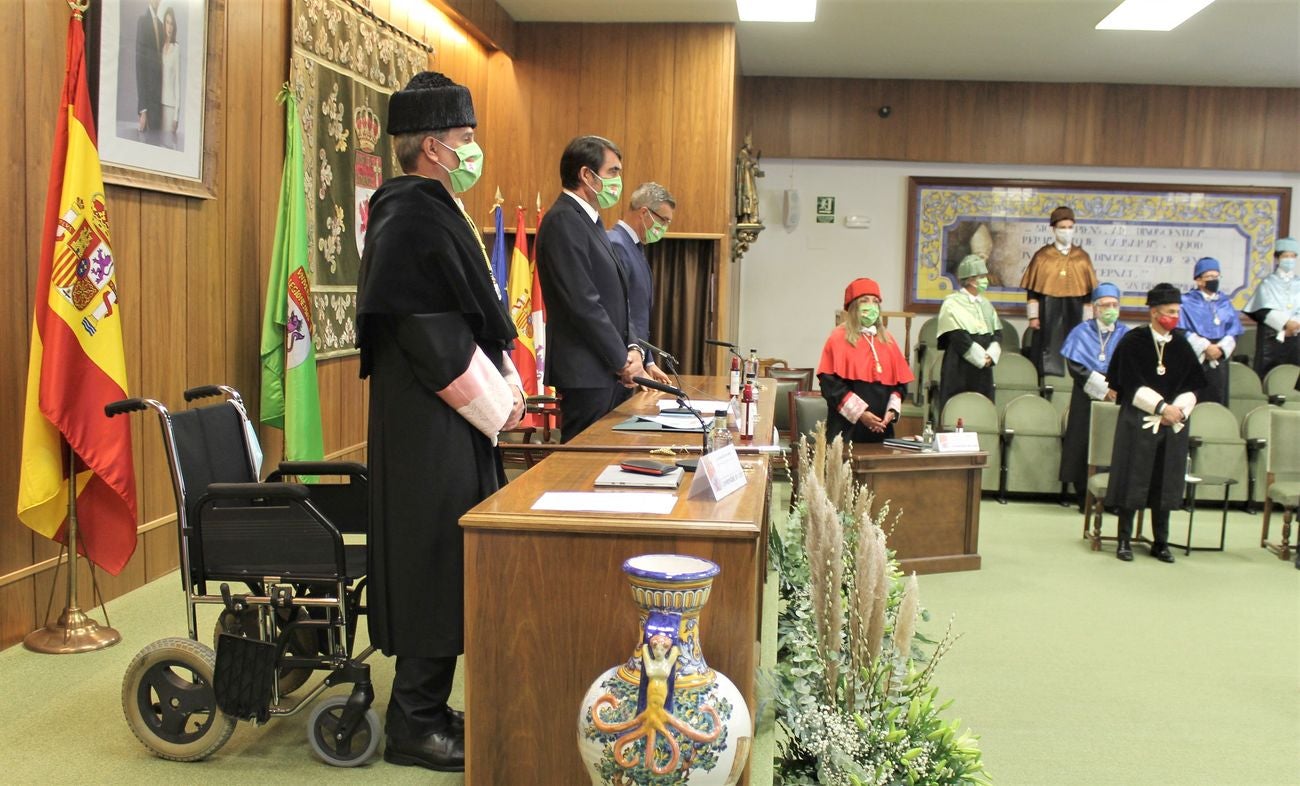 Ceremonia de investidura de Juan Francisco García Marín como rector de la Universidad de León.