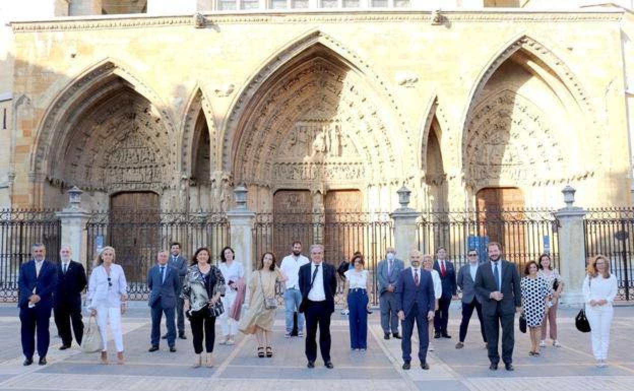 Herradón tras su renovación como presidente provincial. 