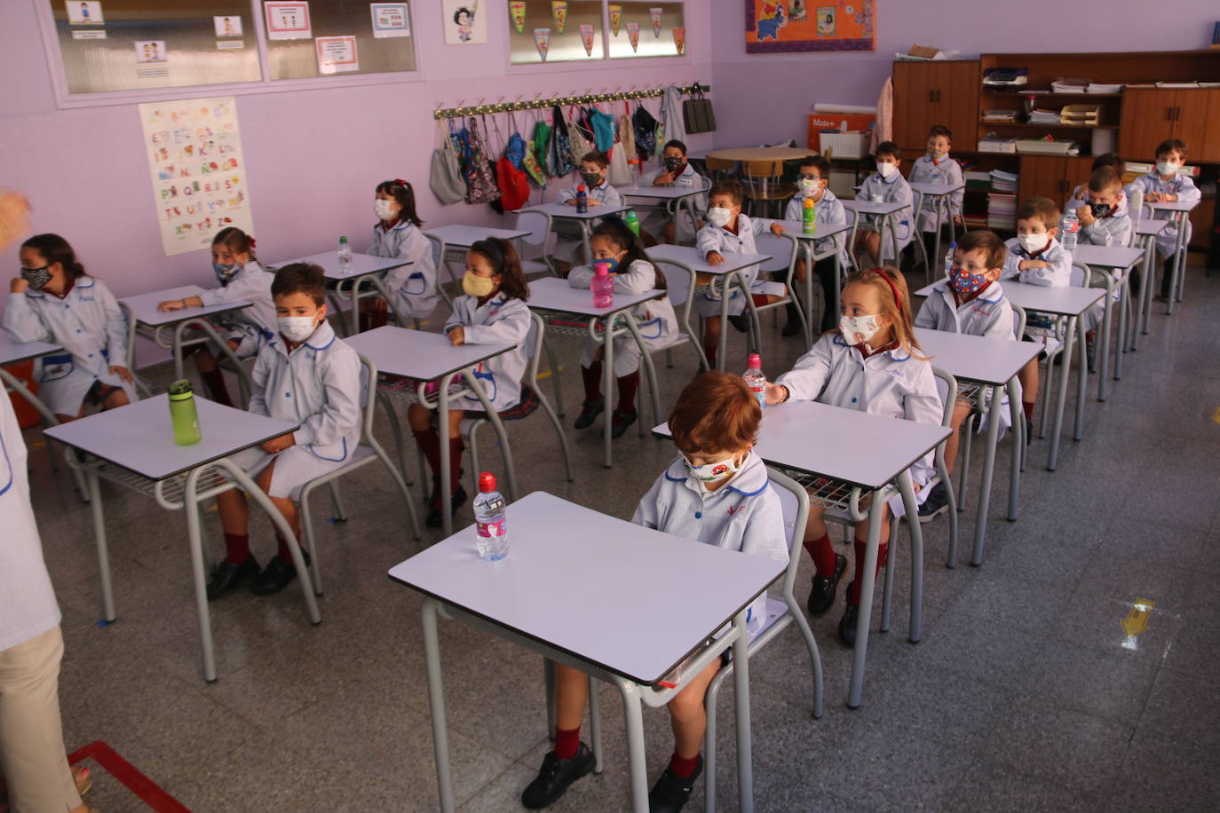 Los pequeños de Infantil y Primaria han regresado a las clases en el curso más atípico.