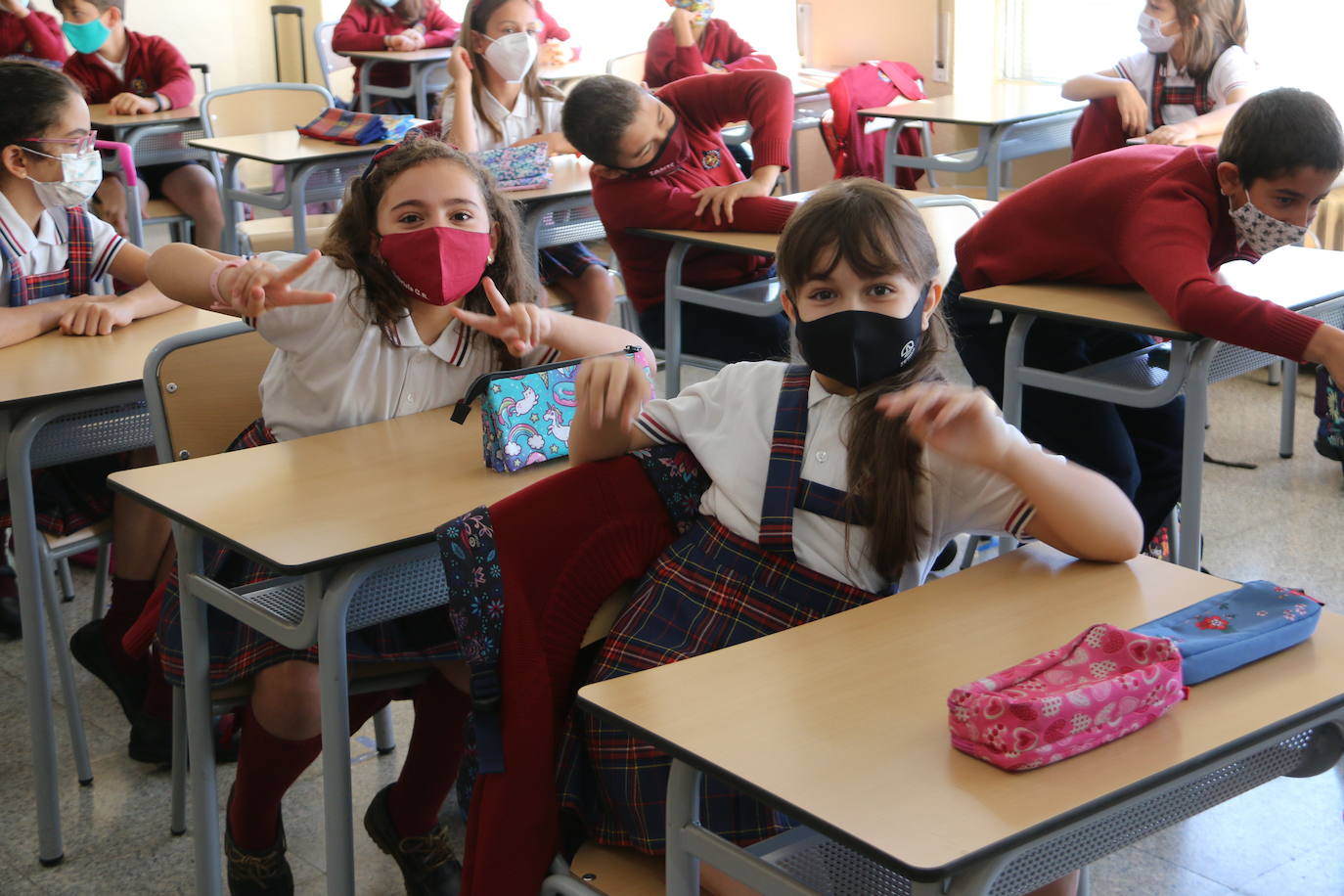 Los pequeños de Infantil y Primaria han regresado a las clases en el curso más atípico.