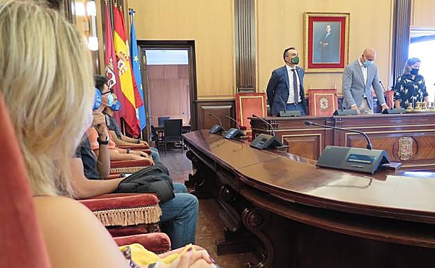 Galería. Los erasmus se han estrenado este viernes en León.