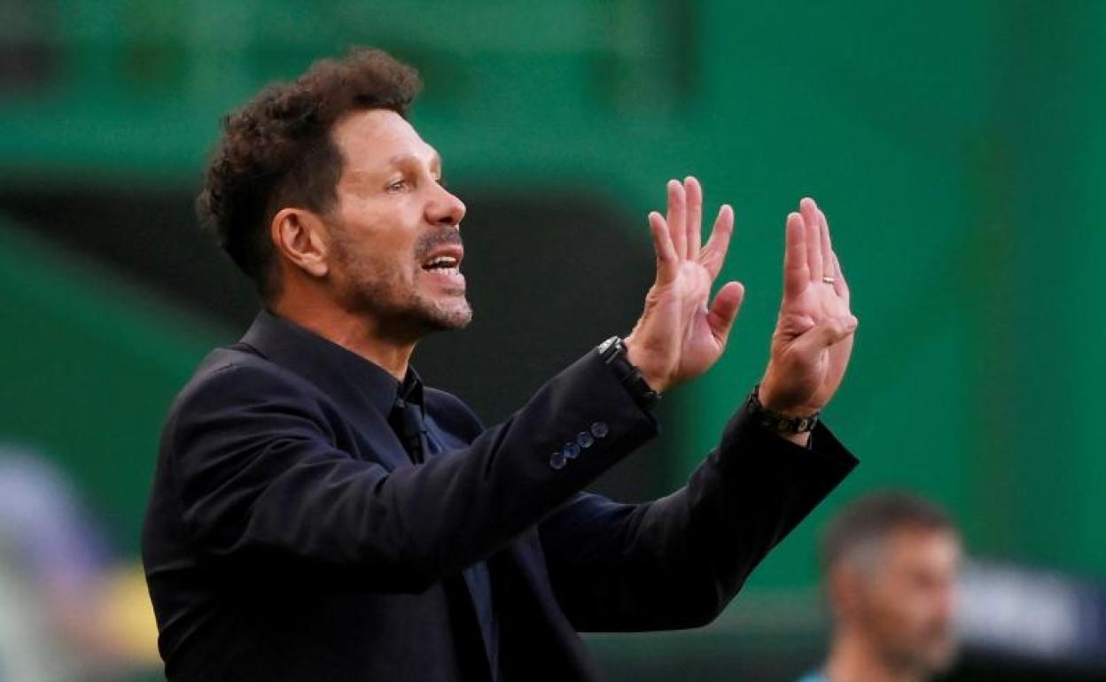 Diego Pablo Simeone, entrenador del Atlético. 