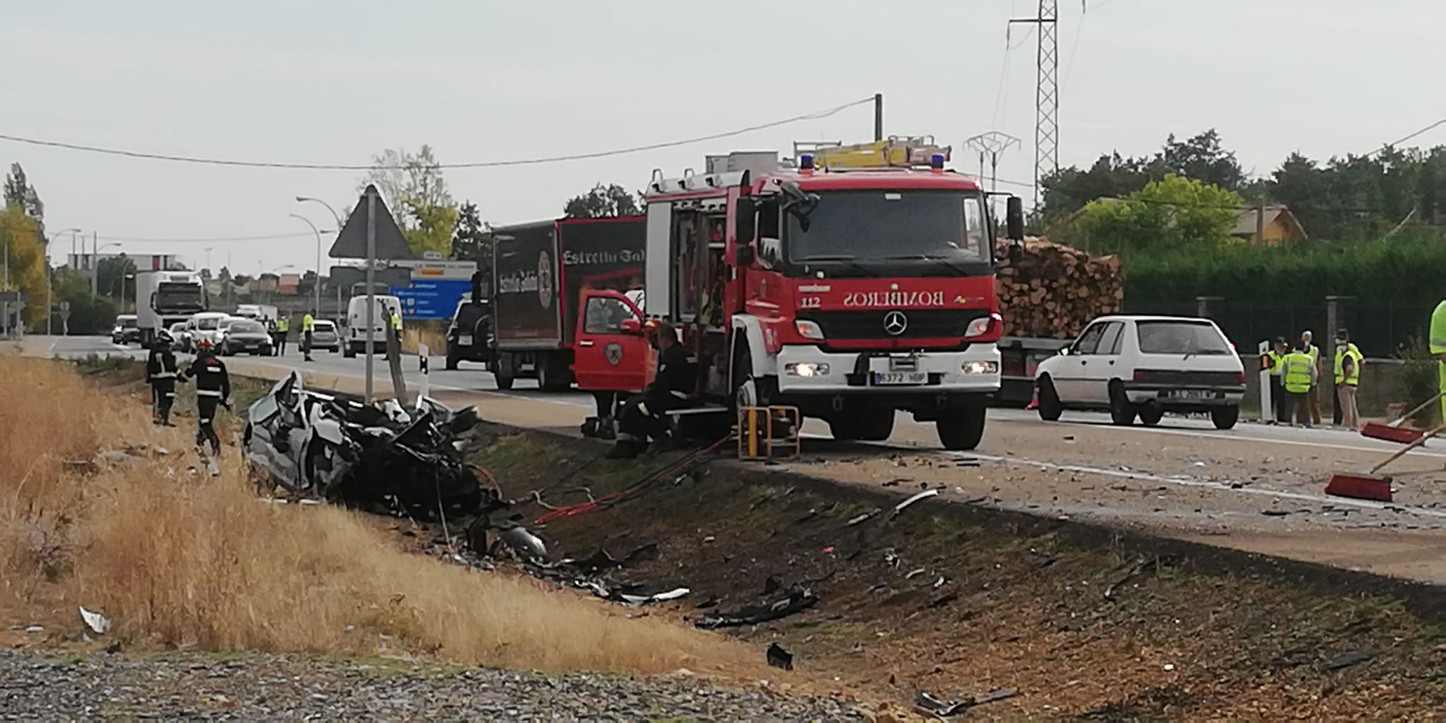 Fotos: Accidente en Valverde de la Virgen