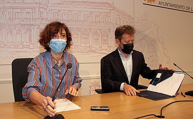 Galería. Susana Travesí y Enrique Suárez, durante la rueda de prensa de este jueves.