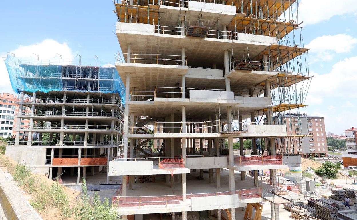 Viviendas en construcción. 